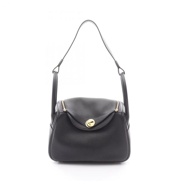 Hermes Herms Lindy 26 Shoulder Bag in Taurillon Clemence Leather, Black - Picture 1 of 5